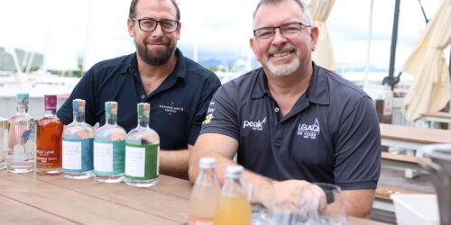 Port Douglas Launches FNQ Gin Fest - Hemingway's Venue Manager Chris Barber and Douglas Shire Mayor Michael Kerr GIN Fest